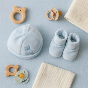 blue Hat &  Booties (1)