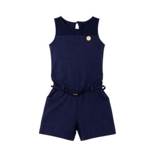 Day-to-Play Sleeveless Romper - Navy Blue