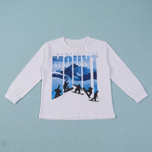 Conquest the Mount Boy long-sleeve T-shirt