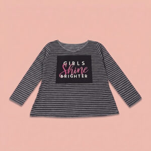 "Girls Shine Brighter" Long-sleeve T-shirt
