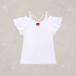 Necklace & Ruffle Tee