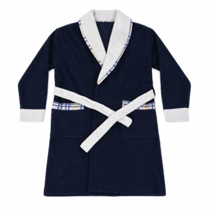 Plaid Pocket Tie Robe
